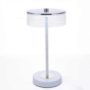 8252/1TL LEDIO LN26 531 серебро/белый/прозрачный, металл/акрил Настольная лампа LED 7W 4000К 220V SATIANA