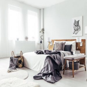 3745/2F MODERNI LN26 525 никель/белый, металл/текстиль Торшер E27 2*60W 220V NIKKI