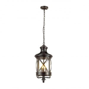 4045/3 NATURE ODL18 701 черный/золотая патина Уличный светильник-подвес IP44 E14 3*60W 220V SATION