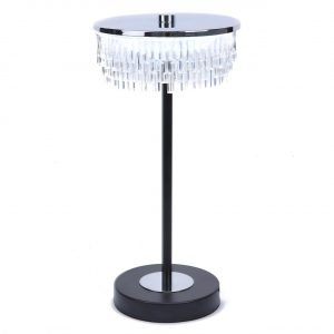 8204/1TL LEDIO LN26 531 серебро/черный/прозрачный, металл/акрил Настольная лампа LED 7W 4000К 220V SATIANA