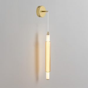 8259/15WCL LEDIO LN26 280 золото/амбер, металл/акрил/стекло Бра/подвес LED 15W 4000К 220V TRENDY