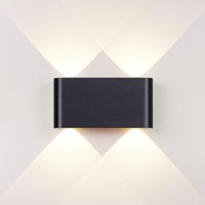 7191/4WL HIGHTECH ODL27 Настенный светильник черный браш./металл IP20 LED 4W 3000K 220V MAGNUM