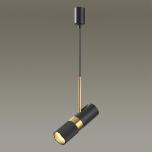 4356/1 HIGHTECH ODL23 329 черный/золотистый/металл Подвесной св-к IP20 LED GU10 10W BULLET