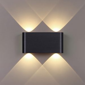 7191/4WL HIGHTECH ODL27 Настенный светильник черный браш./металл IP20 LED 4W 3000K 220V MAGNUM
