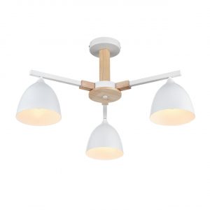 8095/3C MODERNI LN26 340 белый/белый металл, дерево/металл Люстра потолочная Е27 3*60W 220V COLANGE