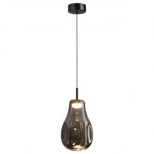 5098/4LC PENDANT ODL25 365 черный/дымчатый/металл/стекло Подвес LED 4W 4000K 388Лм NAVE