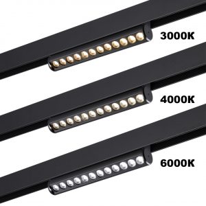 359946 PORT NT25 214 черный Трековый светильник с переключ. цв. темпер. IP20 LED 3000К4000К6000К 10W 90-240V VECTOR