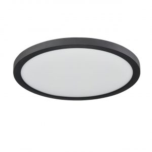 7788/24L MITRA LED SN 537 Светильник пластик/белый/черный LED 24Вт 3000/4000/6500К D300 IP44 CCT/датчик движения NEBULA BLACK