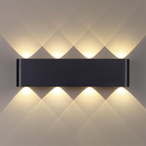 7191/8WL HIGHTECH ODL27 Настенный светильник черный браш./металл IP20 LED 8W 3000K 220V MAGNUM