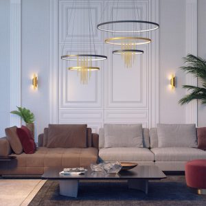 3901/5W L-VISION ODL20 521 золотистый/стекло/металл Настенный светильник LED 4000K 5W 220V MONICA