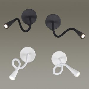 4255/3WL HIGHTECH ODL21 475 белый/металл Настен.светильник выкл на базе IP20 LED 3W 270Лм 3000K ODDS
