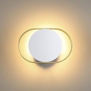 4246/7WW HIGHTECH ODL21 000 бел/золотист/металл Настенный светильник IP20 LED 7W 560Лм 3000K MONDY