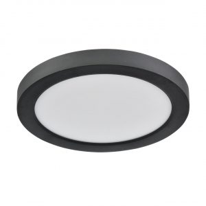 7788/12L MITRA LED SN 537 Светильник пластик/белый/черный LED 12Вт 3000/4000/6500К D170 IP44 CCT/датчик движения NEBULA BLACK