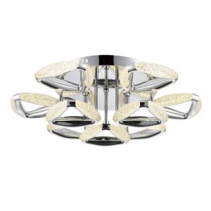 8239/9CL LEDIO LN25 000 хром, металл/пластик Люстра потолочная с ПДУ LED 120W 3000-6000K 220V RUANA