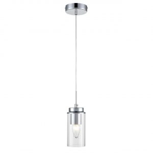 8102/1A COMFI LN26 408 хром/прозрачный металл/металл Подвес Е14 1*40W 220V ISHA