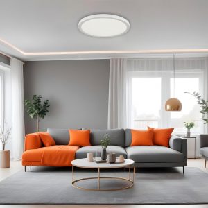 7790/24L MITRA LED SN 000 Светильник пластик/белый LED 24Вт 3000/4000/6500К D300 IP44 CCT/датчик движения NEBULA WHITE
