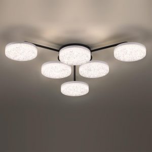 8236/6CL LEDIO LN25 000 черный, металл/акрил Люстра потолочная с ПДУ LED 85W 3000-6000К 220V DIDANA