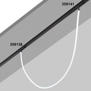 359138 KONST NT23 144 черный Трековый светильник для низковольтного шинопровода FLUM IP20 LED 4000К 14W 48V 1400Лм RAMO