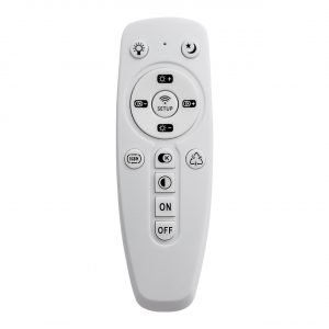 3041/DL COLOR SN 000 Светильник пластик/белый/хром LED 48Вт 3000-6300К D400 IP43 пульт ДУ/RGB/LampSmart BUTTON