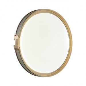 7654/DL COLOR SN 132 Светильник пластик/белый/серый/золотой LED 48Вт 4000К D405 IP43 FAVEMO GREY