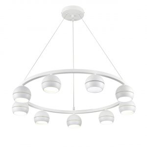 8254/9 COMFI LN26 246 белый металл Светильник подвесной LED GX53 8*7W 220V LUAZANA