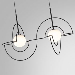 7196/10L L-VISION ODL27 Подвесной светильник металл/стекло/черный/белый IP20 LED 10W 3500K 220V FUTURUM