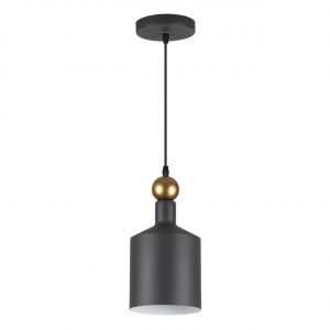 4085/1 PENDANT ODL19 417 темн.серый/золотой Подвес Е27 1*40W 220V BOLLI