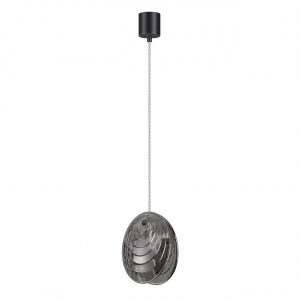 5038/1 MODERN ODL24 367 черный/дымчатый/металл/стекло Подвес G9 1*40W MUSSELS