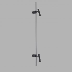 8438/13WL LEDIO LN27 430  черный, металл Бра LED 2х3W + LED-подсветка 7W 3000K 220V TOINT