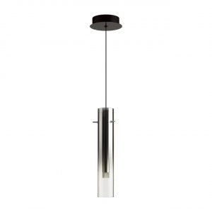 5062/5L PENDANT ODL24 383 черный/темн.хром/металл/стекло Подвес LED 5W 3000K SHINY