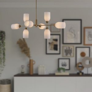6512/8C MODERNI LN23 000 латунь Люстра потолочная E14 8*40W 220V MONROE