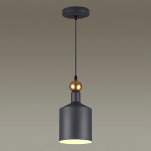 4085/1 PENDANT ODL19 417 темн.серый/золотой Подвес Е27 1*40W 220V BOLLI