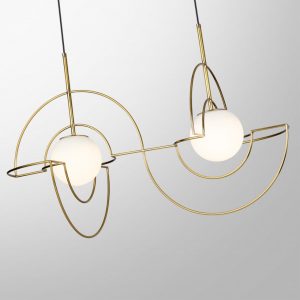 7195/10L L-VISION ODL27 Подвесной светильник металл/стекло/бронза/белый IP20 LED 10W 3500K 220V FUTURUM
