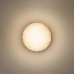 7190/6WL NATURE ODL27 Фасадный светильник белый/коричн/алюминий/искусственный алебастр/металл IP65 LED 6W 2700K 220-240V CANDELA