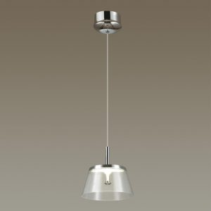 4108/7L L-VISION ODL19 95 белый/хром/прозрачный Подвес LED 7W ABEL